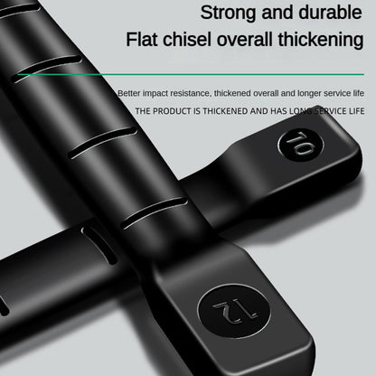 Heavy Duty Flat Chisel for Masonry & Concrete, Chrome Vanadium Steel Engraving Cut Tool with Secure Hand Guard