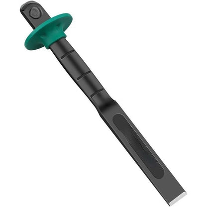 Heavy Duty Flat Chisel for Masonry & Concrete, Chrome Vanadium Steel Engraving Cut Tool with Secure Hand Guard