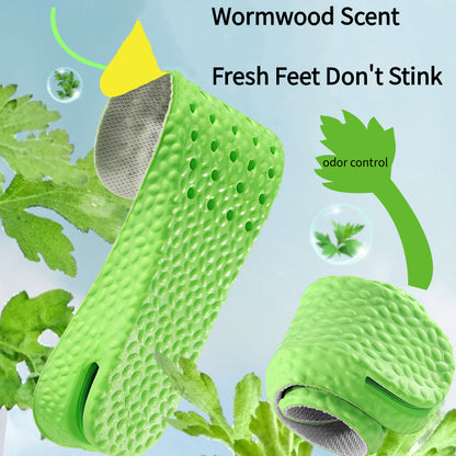 Breathable Air Cushion Height Increase Insoles Sweat & Odour Control Shock Absorbing Sports Shoe Insoles for Men & Women