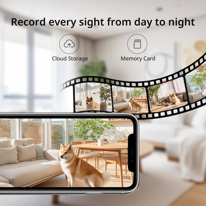 Wifi Surveillance 5G/2.4GHz, Smart Camera 2K Security Protection, 360° Pan & Tilt Indoor Night Vision K30