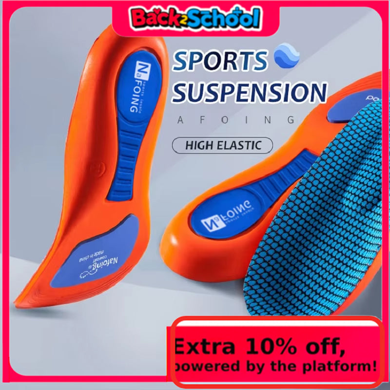 EVA Breathable Sport Orthopedic Insoles for Feet Men Women Shock Absorption Shoe Inserts for Running, Basketball