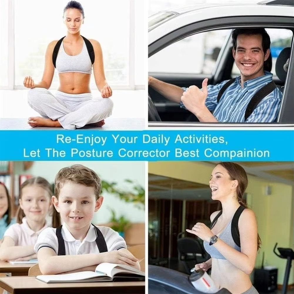 Adjustable Back Shoulder Posture Corrector  Spine Support Belt For Neck  Upper Back Relief 2