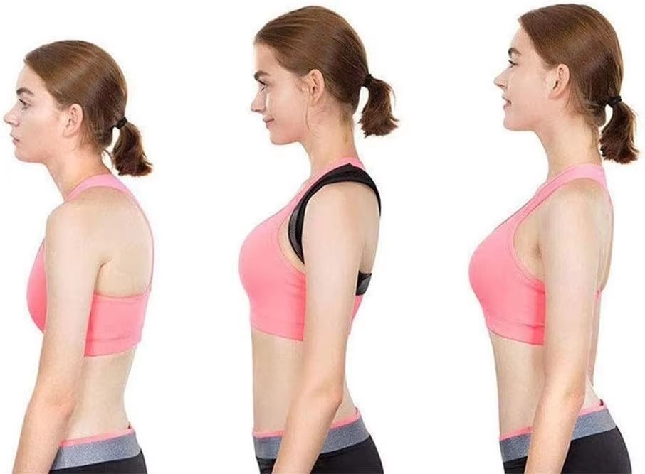 Adjustable Back Shoulder Posture Corrector  Spine Support Belt For Neck  Upper Back Relief 4