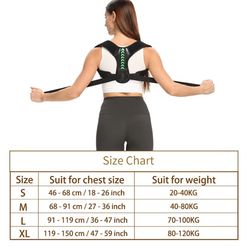 Adjustable Back Shoulder Posture Corrector  Spine Support Belt For Neck  Upper Back Relief 5