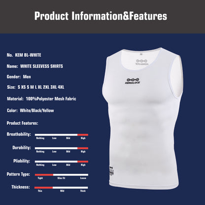 Breathable Cycling Base Layer Quick Dry MTB Vest Cool Cycle Sleevess For Summer 2023 White Bike Und 1