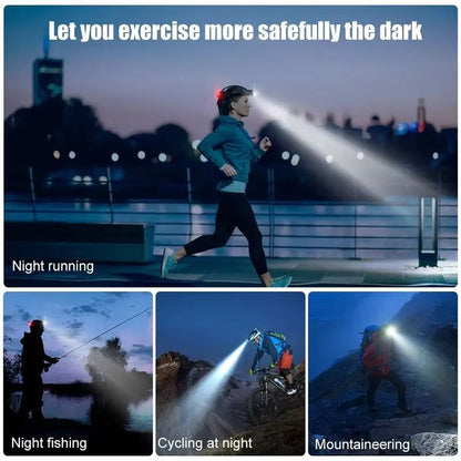 USB Rechargeable LED Headlamp  Powerful Zoomable Waterproof Head Torch For Outdoor Work  Adventure 2