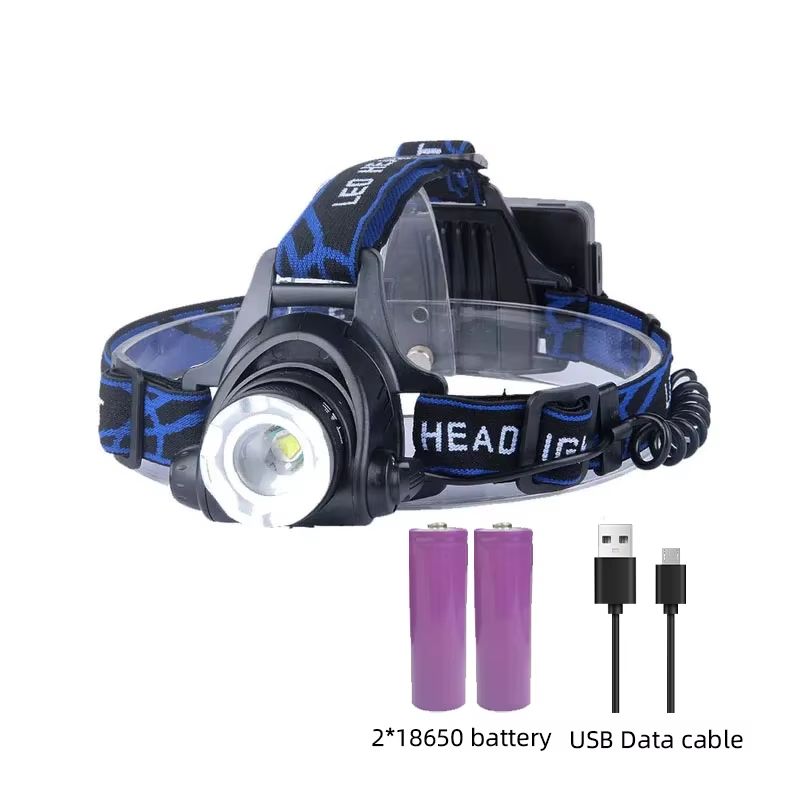 USB Rechargeable LED Headlamp  Powerful Zoomable Waterproof Head Torch For Outdoor Work  Adventure 6