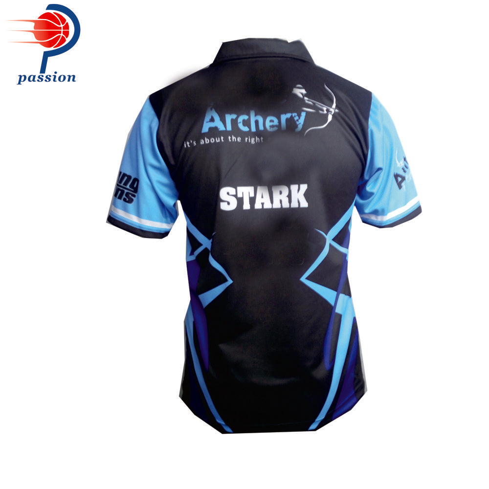 Custom Design Team Archery Shirts, Unisex Best Quality, Brand New Black Blue for Shooting Clubs