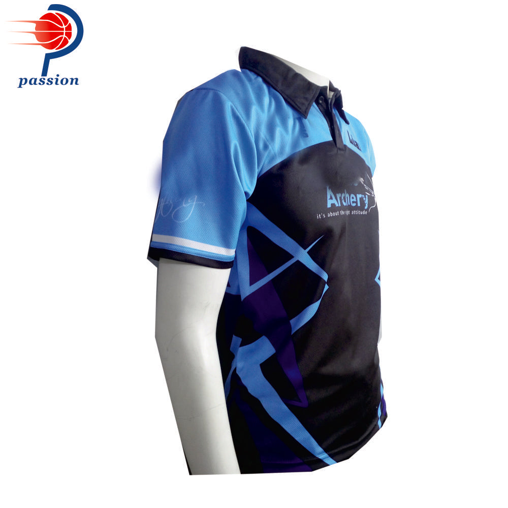 Custom Design Team Archery Shirts, Unisex Best Quality, Brand New Black Blue for Shooting Clubs