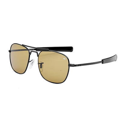 Classic Aviation Sunglasses For Men  MilitaryInspired Optical Glass Lens Shades 7