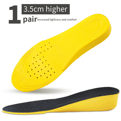 Height Increase Insoles for Men & Women, Invisible Heel Lift Shoe Sole Pads with Breathable Shock Absorption Foot Care