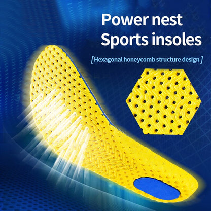Orthopedic Memory Foam Insoles For Feet Shoe Sole Pad Mesh Deodorant Breathable Sneakers Cushion Co 3