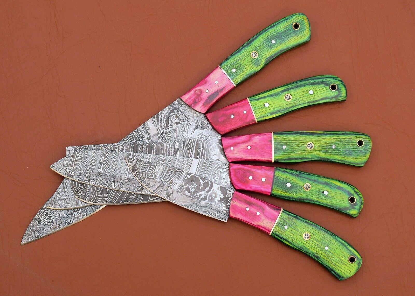 Handmade Damascus Steel Chef Knives Set  5 Pc Professional Cutlery 2