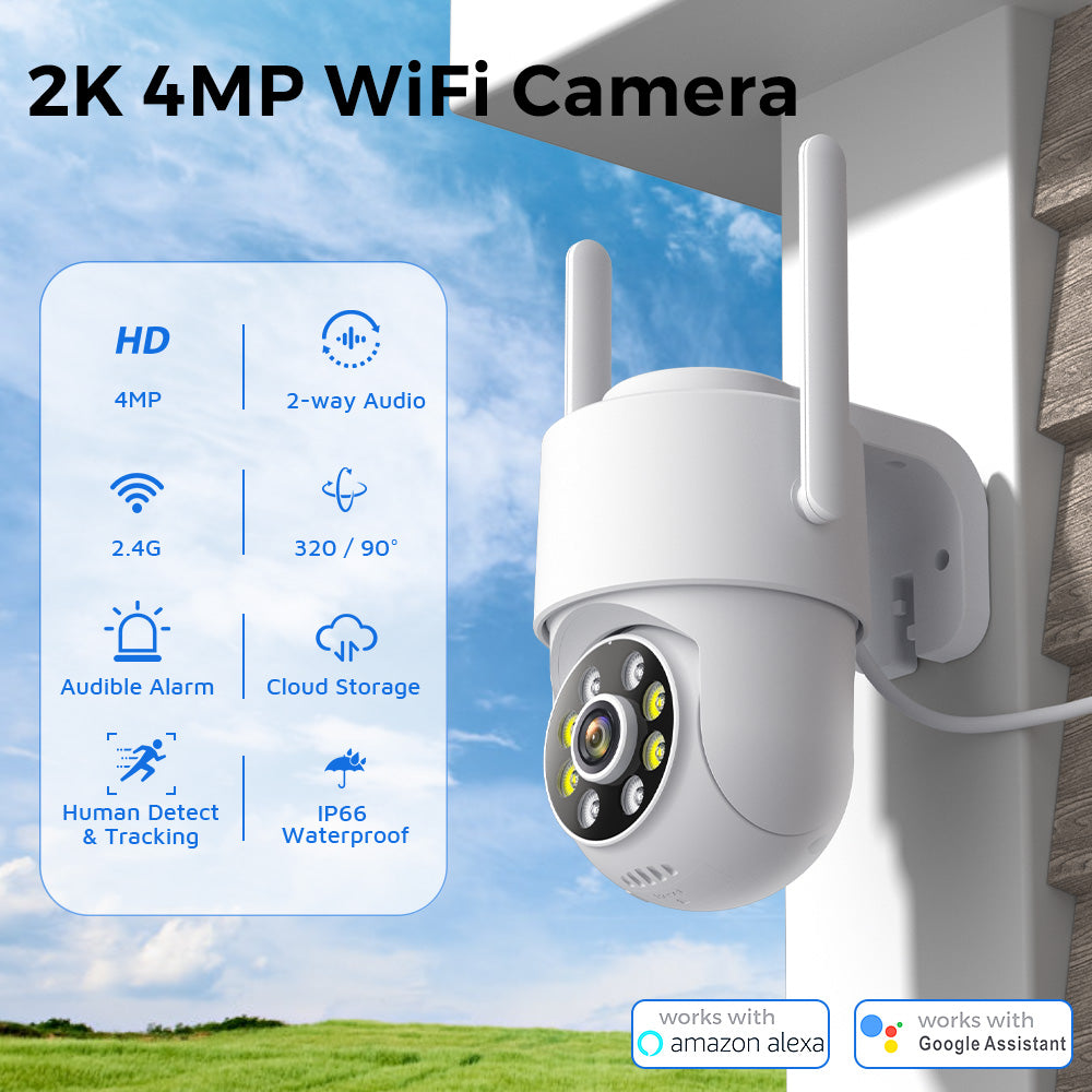 Indoor Night Vision 2K Mini Camera BESDER 4MP, IP Surveillance Home Security, ICsee App Compatible