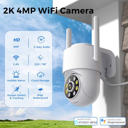 Indoor Night Vision 2K Mini Camera BESDER 4MP, IP Surveillance Home Security, ICsee App Compatible
