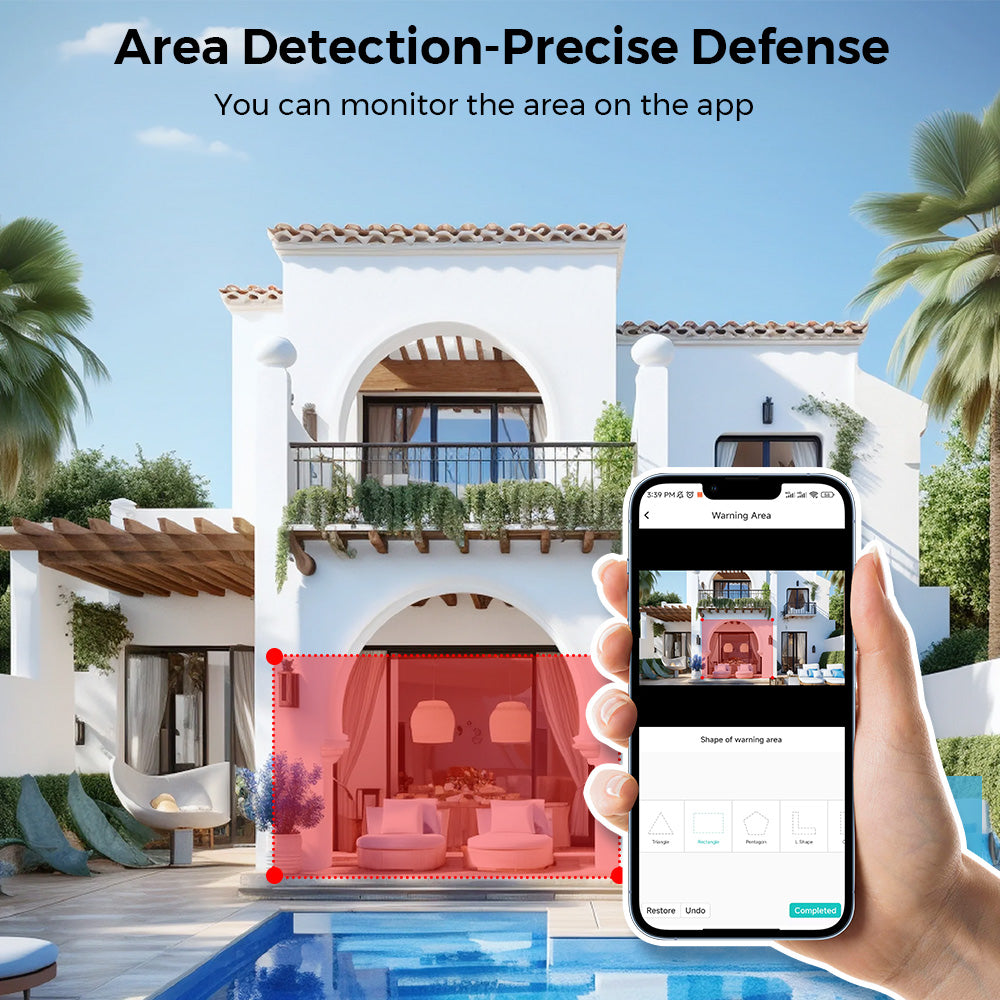 Indoor Night Vision 2K Mini Camera BESDER 4MP, IP Surveillance Home Security, ICsee App Compatible
