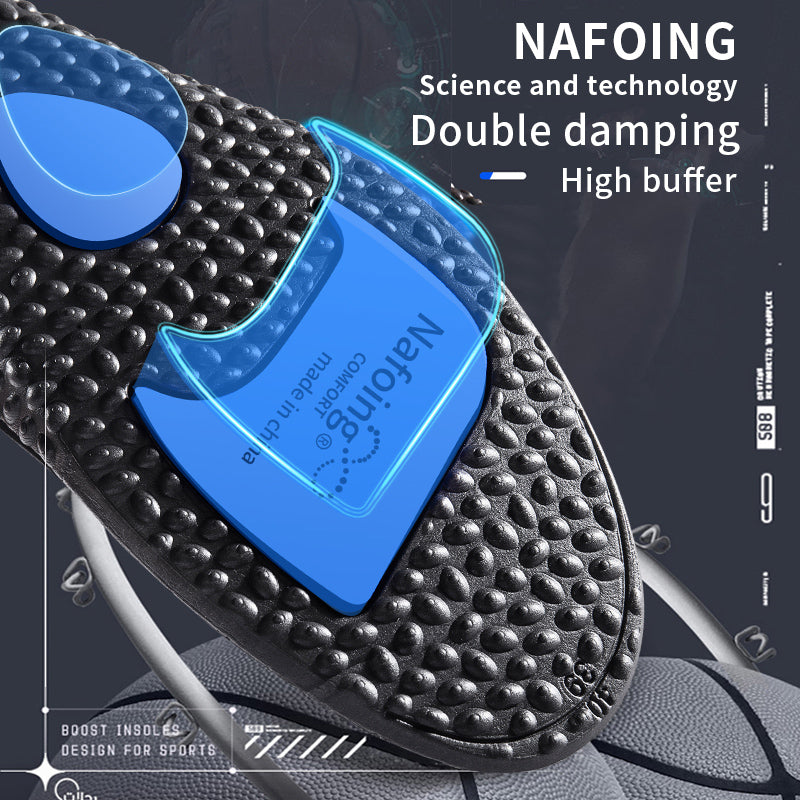 Breathable Cushion Sport Insoles for Shoes Sole Shock Absorption Deodorant Running Insoles for Feet Men Women Massage