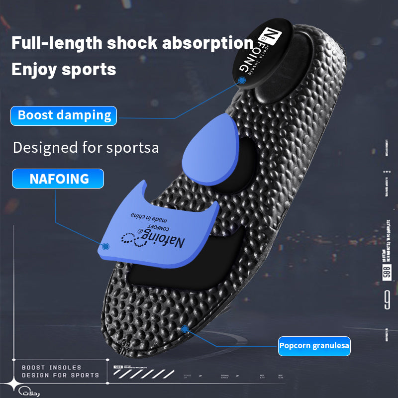 Breathable Cushion Sport Insoles for Shoes Sole Shock Absorption Deodorant Running Insoles for Feet Men Women Massage