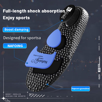 Breathable Cushion Sport Insoles for Shoes Sole Shock Absorption Deodorant Running Insoles for Feet Men Women Massage