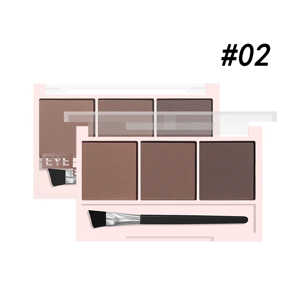 3Color Brow Powder Set With Brush  LongLasting Natural Eyebrow Makeup Kit 11