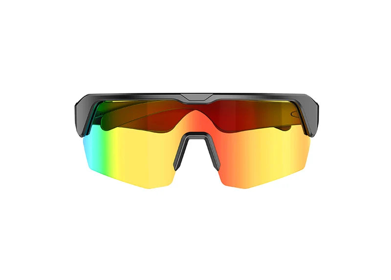 Bluetooth Smart Glasses for Cycling, Remote Audio Call Headset Sunglasses, Sports Music Earbuds Headphones