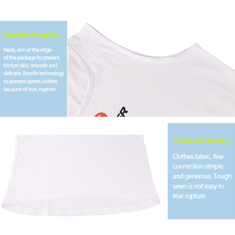 Mens Cycling Underwear Sport Base Layer Cool Mesh Jersey Vest For Road Bike 3