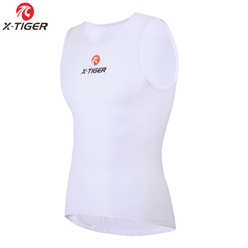 Mens Cycling Underwear Sport Base Layer Cool Mesh Jersey Vest For Road Bike 5