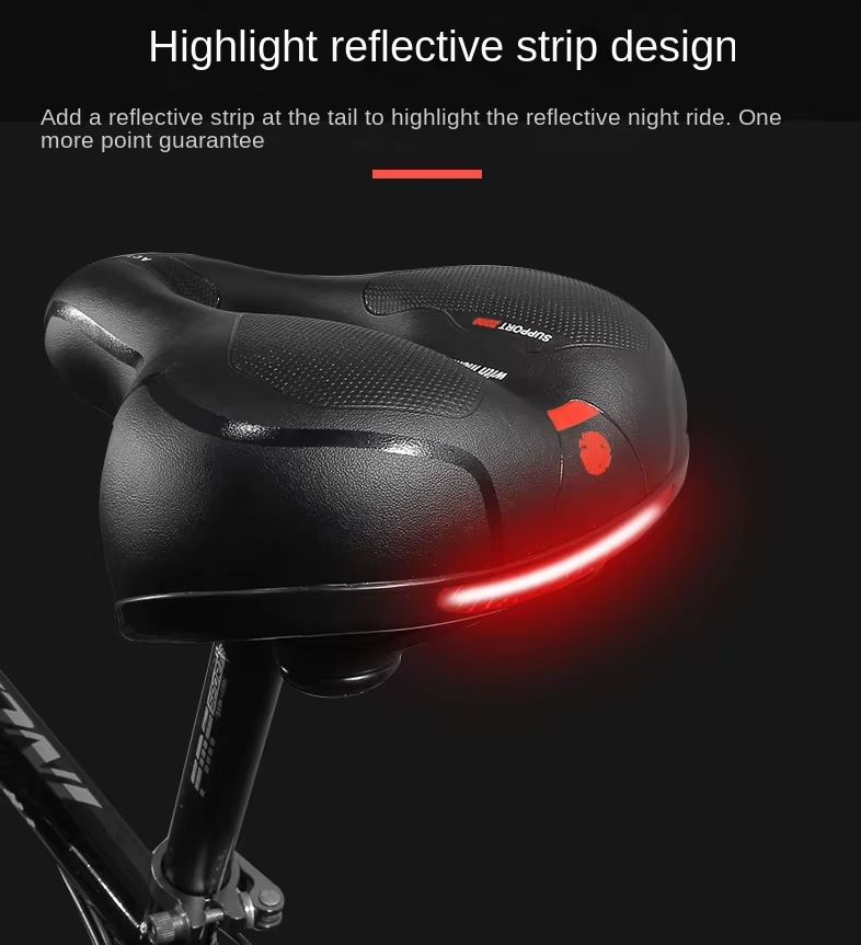 Hollow Breathable Bicycle Saddle  Shock Absorbing Comfort Bike Seat For Road MTB  Everyday Riding 2