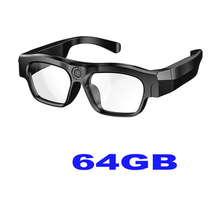 Black Tech Smart Glasses Camera 4K New Bluetooth Video  Recording For Music Call Sports Travel Driv 7
