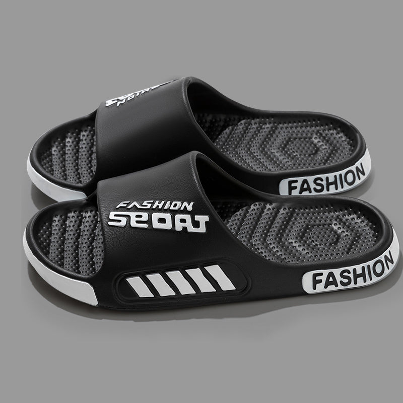 Lightweight Men Slippers Summer Flat Sole Slides Open Toe Home Slippers For Women Couple Trendy Bea 9