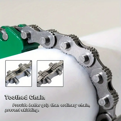 Adjustable Belt Wrench  Oil Filter Puller Strap MultiPurpose Spanner Tool For Cartridge Lids Chain  3