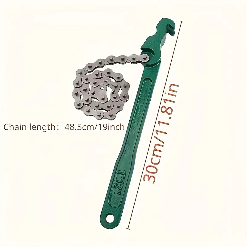 Adjustable Belt Wrench  Oil Filter Puller Strap MultiPurpose Spanner Tool For Cartridge Lids Chain  6