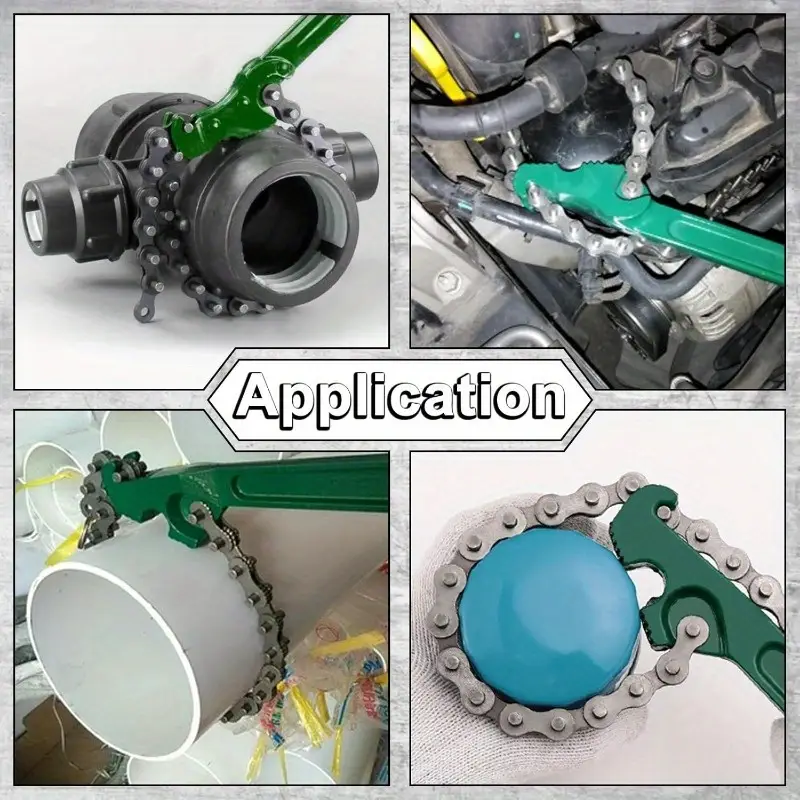 Adjustable Belt Wrench  Oil Filter Puller Strap MultiPurpose Spanner Tool For Cartridge Lids Chain  5