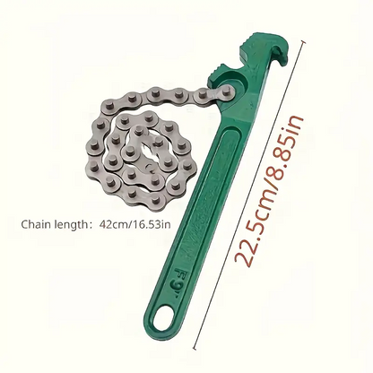 Adjustable Belt Wrench  Oil Filter Puller Strap MultiPurpose Spanner Tool For Cartridge Lids Chain  7