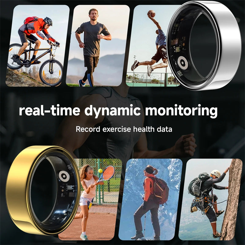 Smart Ring for Man Woman, Sleep Health Fitness, Blood Pressure Monitor, Xiaomi Apple, Low Consumption