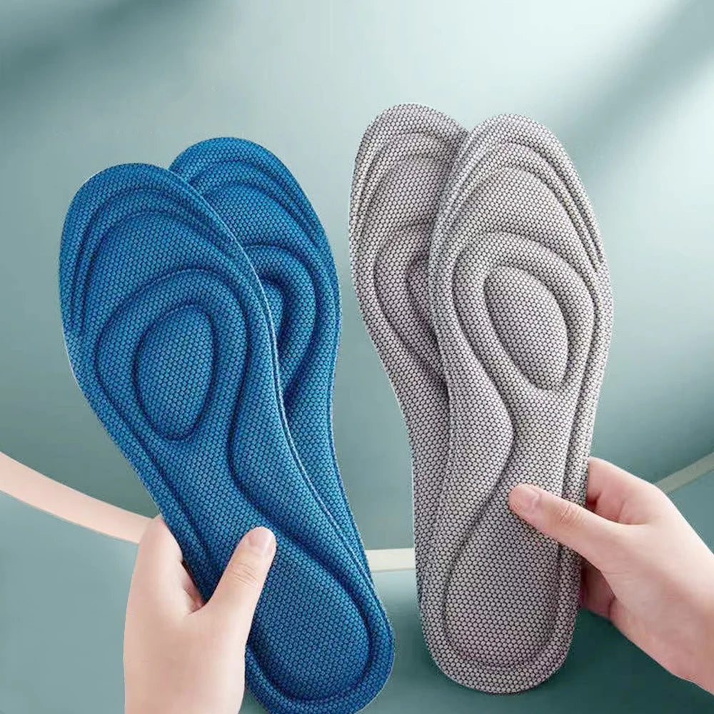 Breathable Memory Foam Orthopedic Insoles for Shoes Men Women Nano Antibacterial Deodorization Sweat Absorbing Running