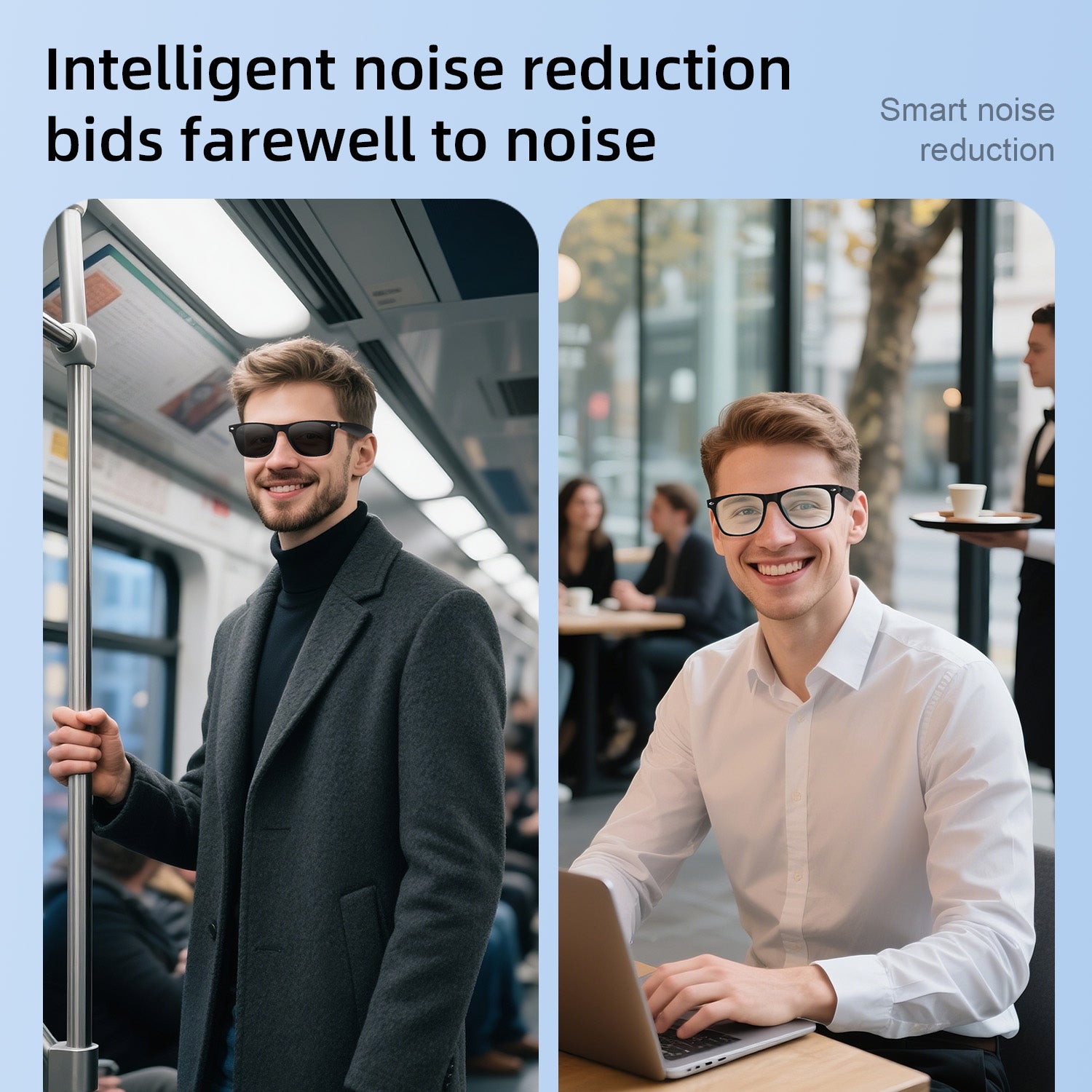Intelligent Sunglasses, Smart Glasses, Camera Control with AI Translation, Bluetooth Call Headphones, Fashionable Gift