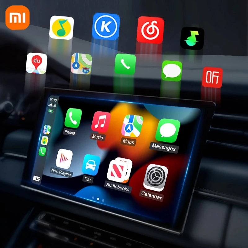 Wireless CarPlay Dongle, Xiaomi 2 in1 Android Auto Adapter, AI Smart Box for Car