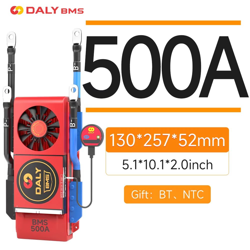 Daly Smart BMS For LiFePO4  LiIon Batteries  10S24S 36V48V Battery Management System 40A500A 19