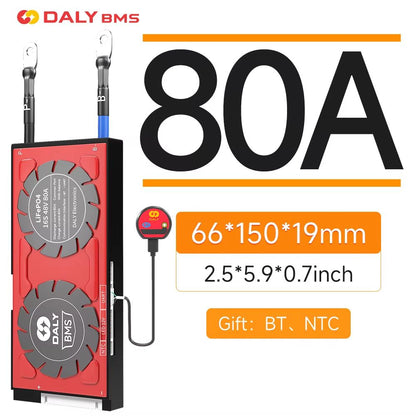 Daly Smart BMS For LiFePO4  LiIon Batteries  10S24S 36V48V Battery Management System 40A500A 8