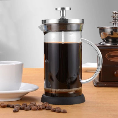 Borosilicate Glass French Press Coffee and Tea Maker