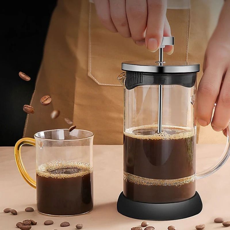 Borosilicate Glass French Press Coffee And Tea Maker 1
