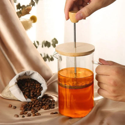 Borosilicate Glass French Press Coffee And Tea Maker 3