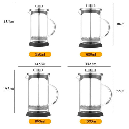 Borosilicate Glass French Press Coffee And Tea Maker 5