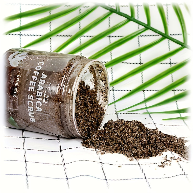 All Natural Body Scrub with Arabica Coffee & Dead Sea Salt, Exfoliating & Moisturizing Skin Care for Smooth,Glowing Skin