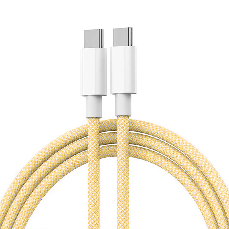 Mobile Phone Data Cable for iPhone, Android, Usb C to Type C Fast Charging PD 60W, Type C Braided Charger Cable
