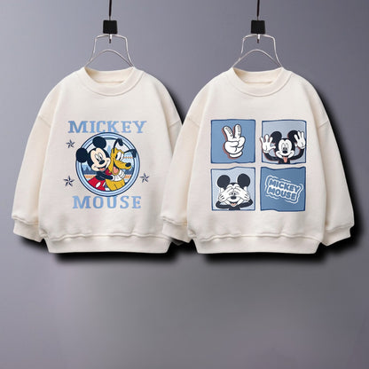 Disney Cartoon Fashion Hoodie, Trendy Kids Clothes, Long Sleeve Tops for Baby Boy, Autumn Clothing Childrens Sweatshirt