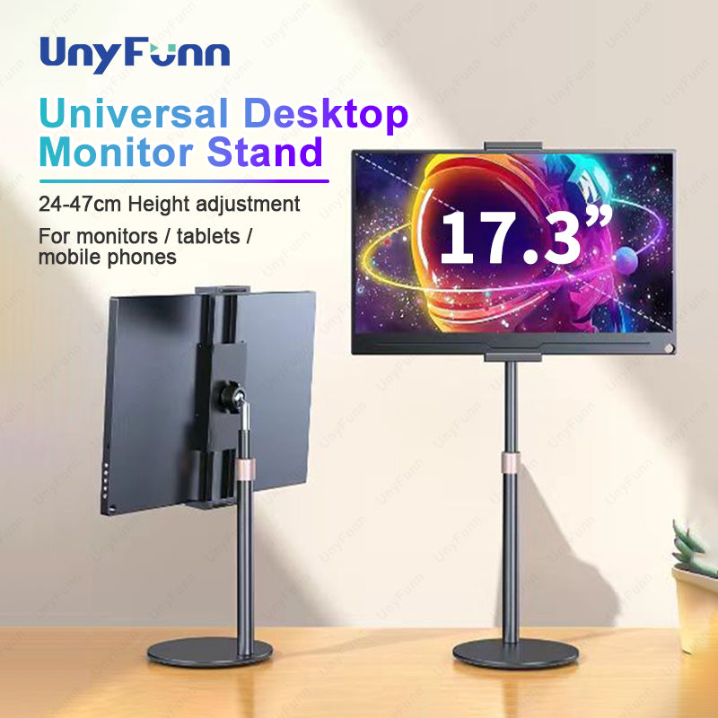 Adjustable Desktop Monitor Bracket, Cdisplay Portable Stand, Phone Tablet Monitor Support Holder 4.7-17.3 inch