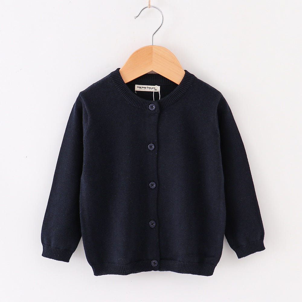 Soft Toddler Knit Jacket, Autumn Baby Cardigan for Girls and Boys, Casual Open Stitch Coat, Full Sleeve Children Sweater