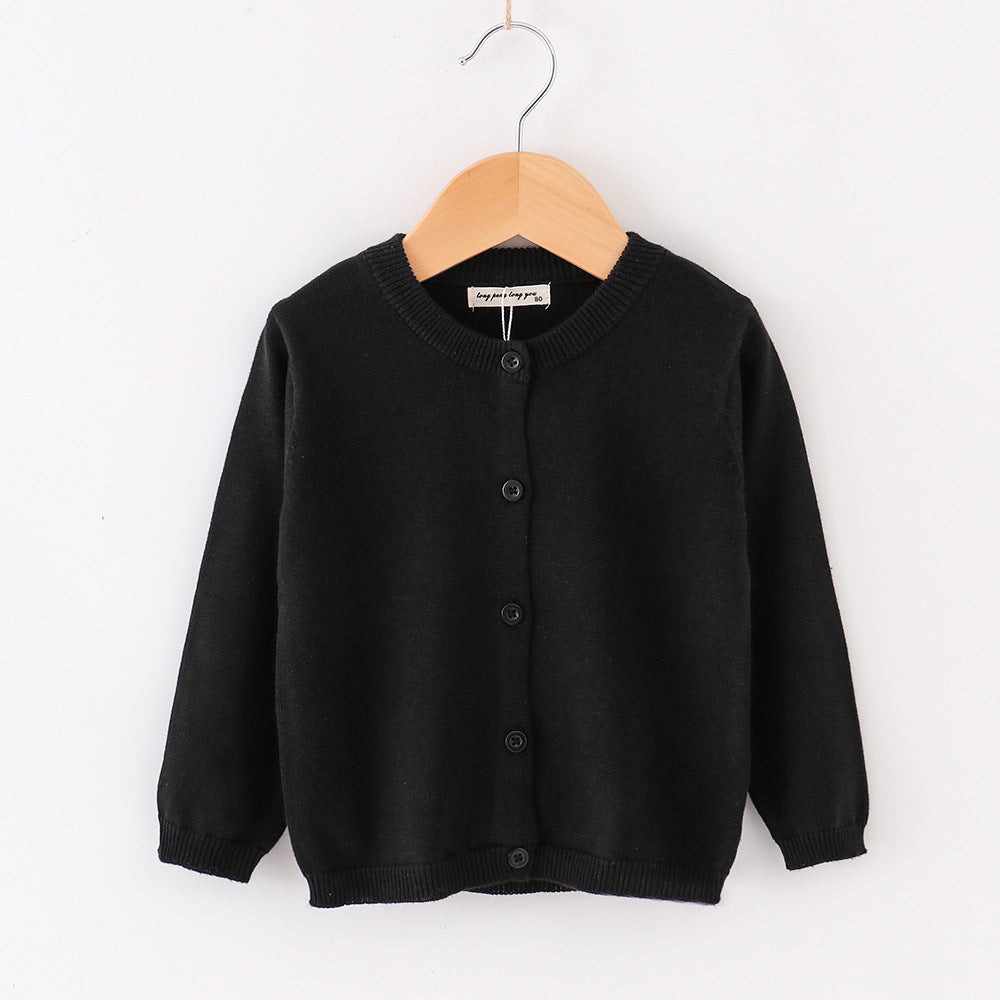 Soft Toddler Knit Jacket, Autumn Baby Cardigan for Girls and Boys, Casual Open Stitch Coat, Full Sleeve Children Sweater